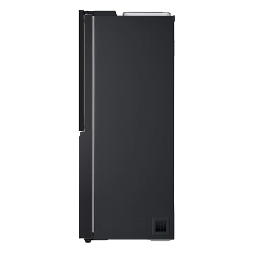 LG GSXE91EVAD Side by Side Kühlschrank und Gefrierfach mit InstaView, Klasse D, 628 Liter Kapazität, Wassertank, Essence Matte Black