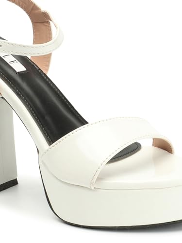 Image of ELLE Women's Stylish and Elegant High Block Heels Fashion sandals