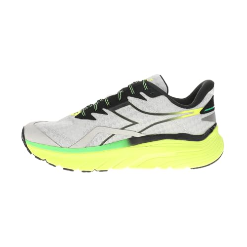Diadora Mens Equipe Nucleo Running Sneakers Shoes - Grey, Yellow3