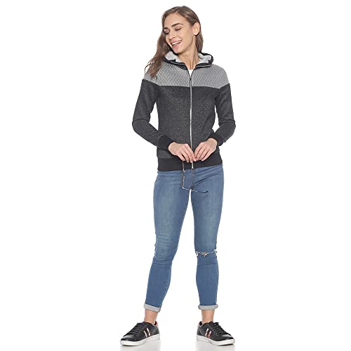 Image of Campus Sutra Cotton Women Crew Neck Sweatshirt