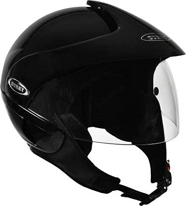 SUNNY Open FACE Motorbike Helmet Fitted with Clear Visor