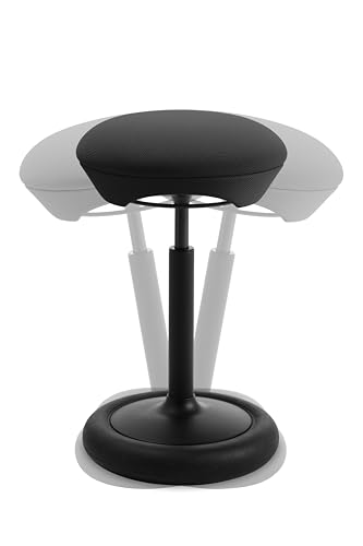 Image of Topstar SITNESS HOP HIGH Ergonomic Stool with Three-Dimensional Movement Sitness Technology Made in Germany Colour: Black /Black