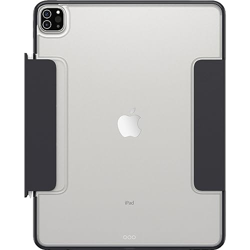 Image of OtterBox - Symmetry Series 360 Elite Case for 12.9 inch iPad Pro 3rd-6th Gen, Scratch-Resistant Tablet Case with Folio and Apple Pencil Holder (Scholar Grey)