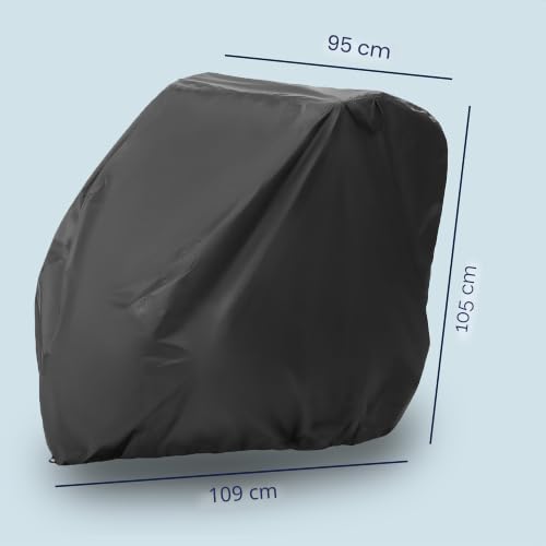 Miniatura 9 de Zamboo Funda Impermeable Para Remolque De Bicicleta - Cubierta Universal Para Remolques Compatible Con Thule Croozer Tiggo - Fundas Con Bolsa Y Apertura Para Candado - Garaje Plegable - Negro