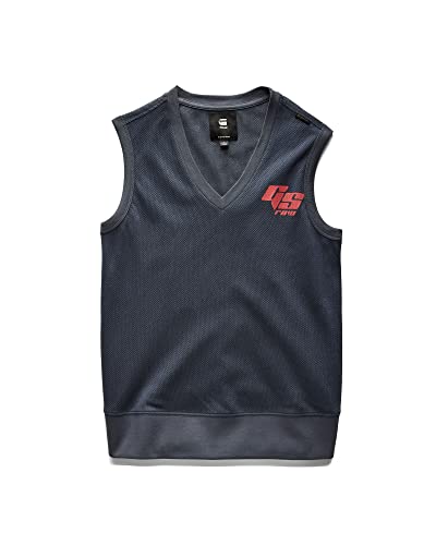 Miniatura 3 de G-Star Para Mujer Camiseta Sin Mangas Sports Graphic Mesh, Azul Fantem Blue D21582-C810-863 , L