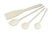 Produktbild FACKELMANN 30834 Holzlöffel & Pfannenwender-Set, 4 teilig, Buchenholz