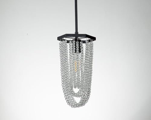 Lámpara de araña de cristal Style Creative decorativa con soporte de metal colgante 6