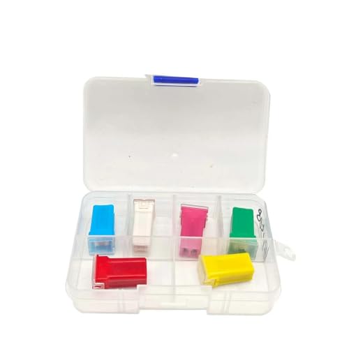 Kit de 6 fusibles Jcase, perfil alto, tipo enchufable para camiones y automóviles (20 A, 25 A, 30 A, 40 A, 50 A, 60 A)