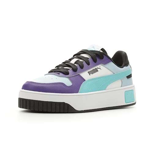 PUMA Carina Shoes Sneaker, Silver Sky-Aqua White, 11 US Unisex Little Kid