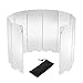 DONGKER Windschutz fur Gaskocher, 8/10/12/16 Platten, Faltbarer Kompakter Aluminium-Windschutz mit Schutz Tasche für Campingkocher, Gaskocher