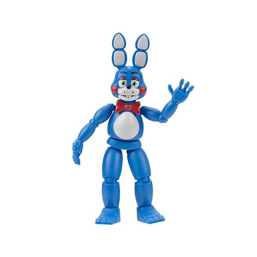 Jazwares Five Nights at Freddys Toy Bonnie - 5-Inch Articulated Figure with Jumpscare Feature and Glow-in-The-Dark Eyes