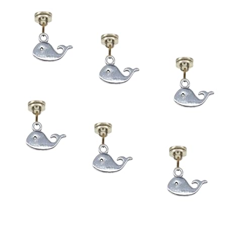 Silver Hinge Head Home Decoration Fish,Magnetic Hinge Dropper Hanging,Magnetic Hinge Head Toppers,Door Hinge Pin Topper