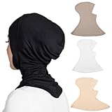 Yeieeo 4 Pieces Muslim Inner Hijab Cap for Women Turban Underscarf Undercap Bonnet Islamic Jersey Tube Caps(color1)