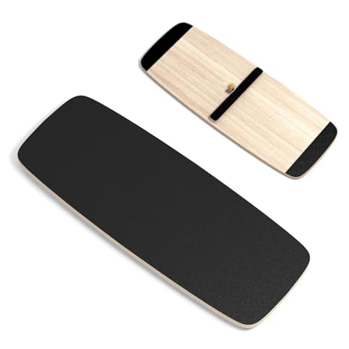 Tasofac Golf Balance Board, 1,8 cm Dick, 150 kg Tragkraft, Holz-Verbundmaterial mit Sandpapier-Oberfläche, akustisches Signal, Balancebrett Golf Trainer