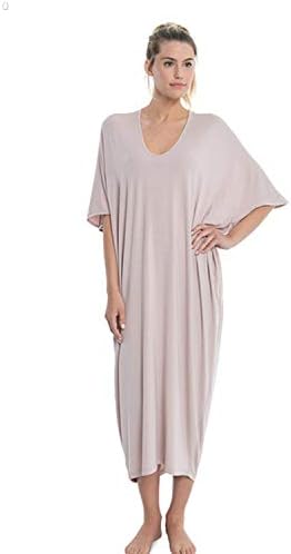 Barefoot Dreams Luxe Milk Jersey® Caftan Faded Rose One Size