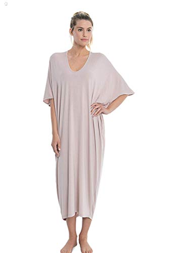 Barefoot Dreams Luxe Milk Jersey® Caftan Faded Rose One Size #TOP14
