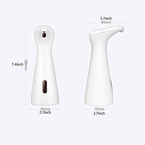 Automatic Soap Dispenser 6.7oz/200ML Touchless Countertop Liquid Lotion Soap Dispensers Pump for Kitchen Bathroom Office(white)