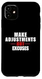 Photo Gallery make adjustments not excuses motivational bold graphic - uomo custodia per iphone 11 Photo Gallery make adjustments not excuses motivational bold graphic - uomo custodia per iphone 11