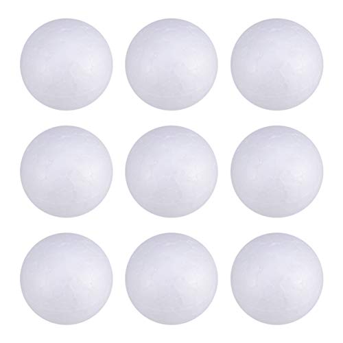 HOMSFOU 100 Uds Bolas De Poliestireno Sólidas 3Cm Para Manualidades Decoración De Bodas Adornos De Fiesta Y Proyectos Diy En Casa Y Escuela