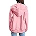 JPLZi Zip Up Hoodie Women, Oversized Sweatshirt for Women, Zip up Hoodie, Womens Hoodies, Hoodies y2k, Jackets y2k, Casual Long Sleeve Fleece Jacket with Pockets Pink L