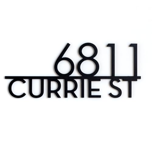 Custom House Number 304 Stainless Steel for Outside, Address Sign Plaque, Modern House Number (Length:12')