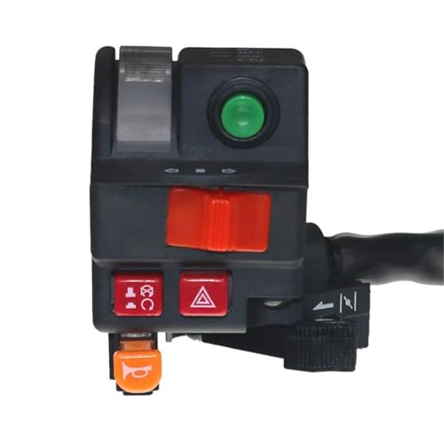 Interrupteur moto 7/8 pouces avec lumière chauffante et commande de démarrage