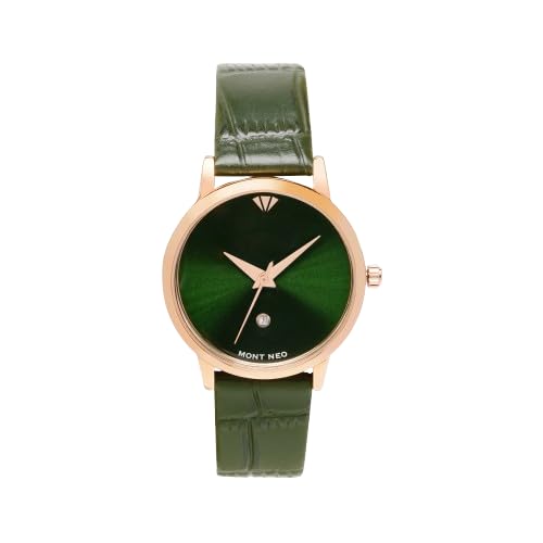 Mont Neo Female Green Analog Leather Watch L1034E-L3314 (B0CZNT61PH) Amazon Price History, Amazon Price Tracker