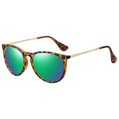Okany Sunglasses for Women Men Vintage Polarized Women Sunglasses Round Classic Retro Sunglasses UV Protection Lens Cover