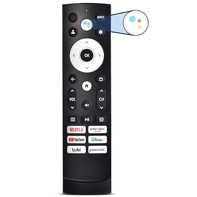 Replacement for Hisense TV Remote, Voice Control Compatible with Hisense QLED UHD Mini-LED ULED Smart Google TVs