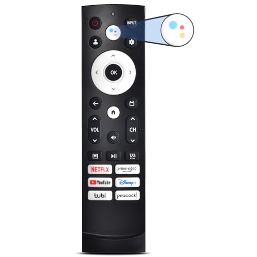 Replacement for Hisense TV Remote Voice Control Compatible with Hisense QLED UHD Mini-LED ULED Smart Google TVs