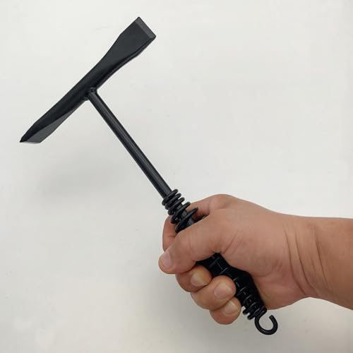 Image of VASTOOLS Welding Chipping Hammer with Coil Spring Handle,10.5 inch,Cross Chisel and Vertical Chisel