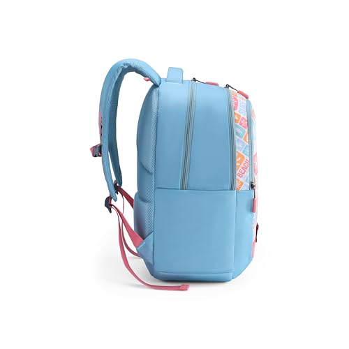 Image of American Tourister Ollie 4.0 Xl 01 G.C.Blu, Extra Large School Backpack, Age 8-12 Years, 3 Compartments,3D Glasses Inside - Atplayunique 32.5 Ltrs Capacity - Girls