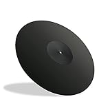 AL-QASWAA Alfombrilla giratoria para Tocadiscos de Vinilo LP de 12 Pulgadas, Alfombrilla acrílica antiestática, Mejora la Calidad de Graves y Sonido, Alfombrilla antivibración, Alfombrilla de DJ