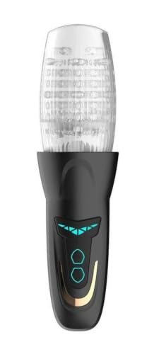 Masturbador electrónico de 10 vibraciones con función de empuje y tracción