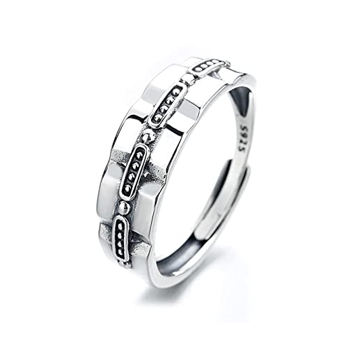 Bague Réglable Argent 925 KnSam le Cadeau Vintage Minimaliste Idéal pour Femme