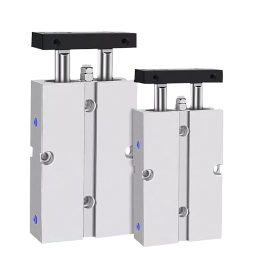 Vérin pneumatique double tige anti-rotation pour guidage précis - 4