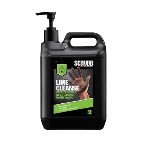 SCRUBB Lime Cleanse Citrus Power Degreasing Hand Wash 5L Pump Top