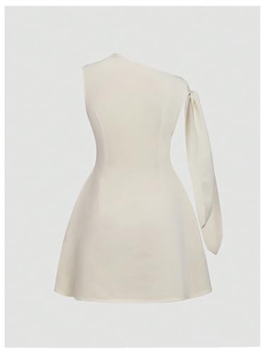 SOLY HUX Women's Mini Dress Off The Shoulder Sleeveless Tie Shoulder A Line Flared Party Dresses4