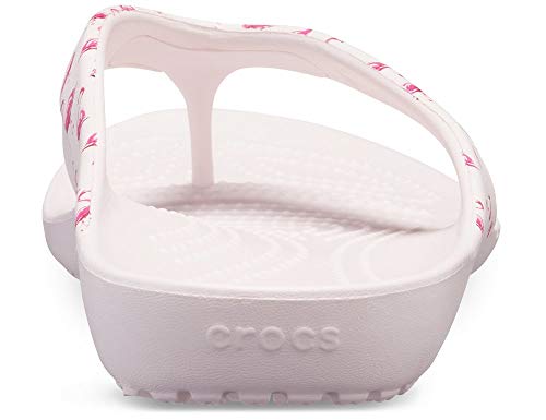 Image of Crocs Womens Casual Wear Slip On Flip Flops (Baby Pink 4)