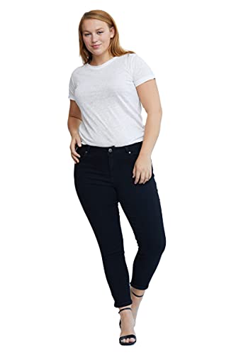 1822 Denim Women's Curvy 27" Re:Denim Rolled Skinny Jeans4