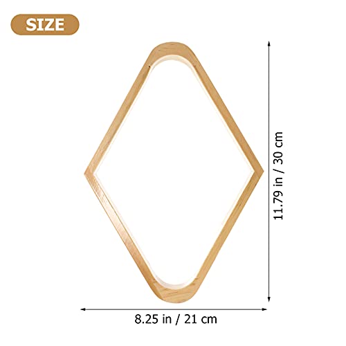 VOSAREA 2 Stuks Houten Biljart Bal Rack Set Hout Biljart Driehoek Rack Diamant Rek Tafel Zwembad Bal Rekken - Image 4