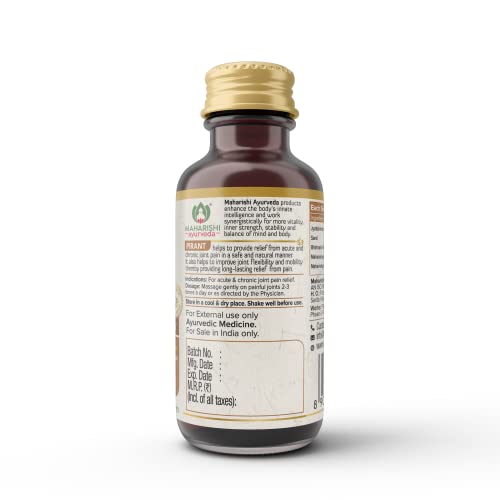 Maharishi Ayurveda Pirant Oil - Ayurvedic Massage Oil for Joint and Muscle Pain Relief -50ml