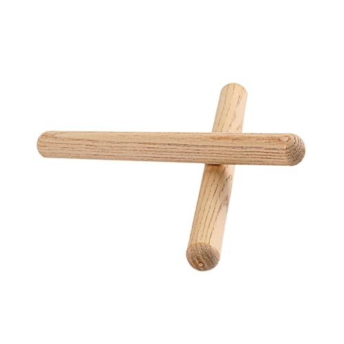 HONITANO 2個迷?小鼓棒 木製リズムスティック 環境に優しい防滑デザイン