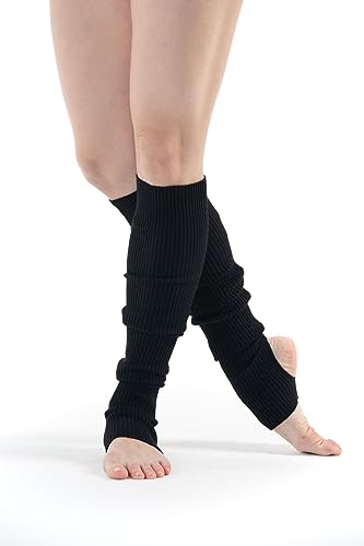 Leg Warmers & Socks for Women's Dance & Yoga - Open Toe & Heel - Eighty's 80s Ribbed Party & Sports Socks3