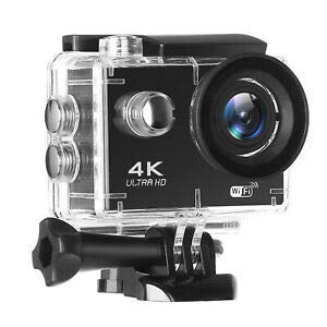Raptas [1+1 Years Replacement Warranty] 4K Ultra HD Water Resistant Sports Action Camera with 2 Inch Display (16MP, Black)