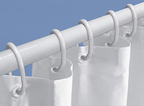 Kleine Wolke 3313100920 Accessories Shower Curtain Set Accessories 3-Piece 75-125 CM White, H200 x B120 cm (1er Pack)