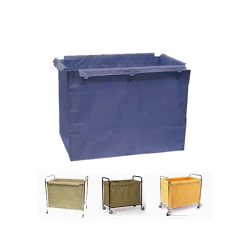 Bolsas de almacenamiento extraíbles de tela Oxford impermeable para carrito, para carrito de lavandería comercial rectangular/cesta de lavandería rodante, para lavandería, hotel, coche de