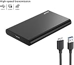750GB Ultra Disque dur externe portable Slim USB3.0 HDD Stockage compatible pour PC, Bureau, ordinateur portable, MacBook, Chromebook, Xbox One, Xbox 360, PS4 (Noir)