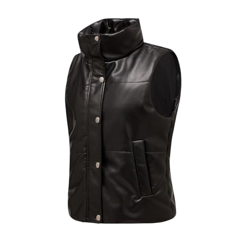 AYGJKIE Colete feminino leve à prova d'água casual ao ar livre jaqueta sem mangas outono inverno ja