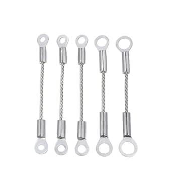 4pcs 2.5mm/3mm Cable Rope, Round terminals at Both Ends, Anti Fall ...
